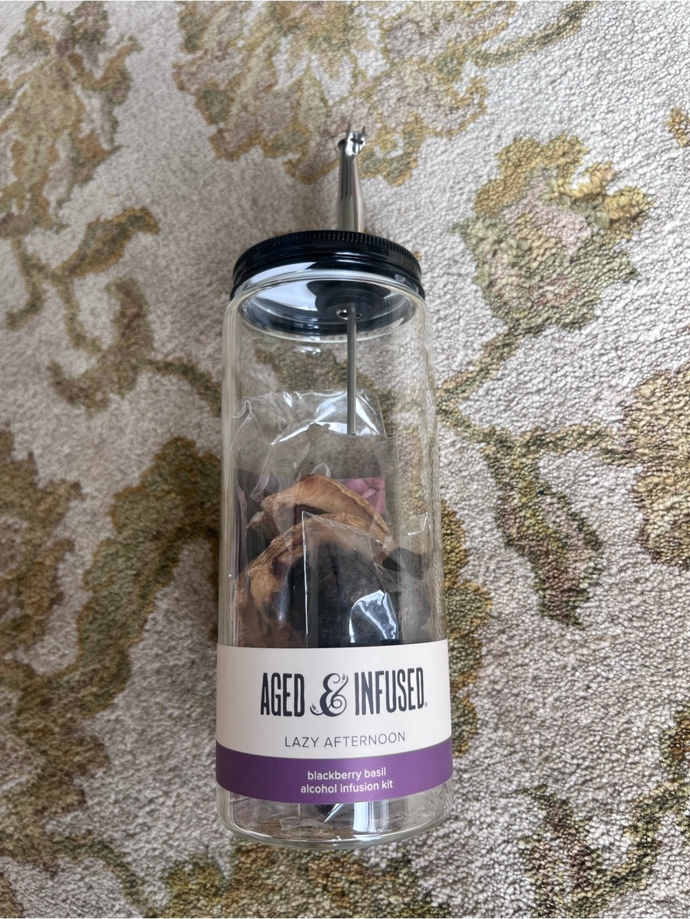 Lazy Afternoon Blackberry Basil Alcohol Infusion Kit